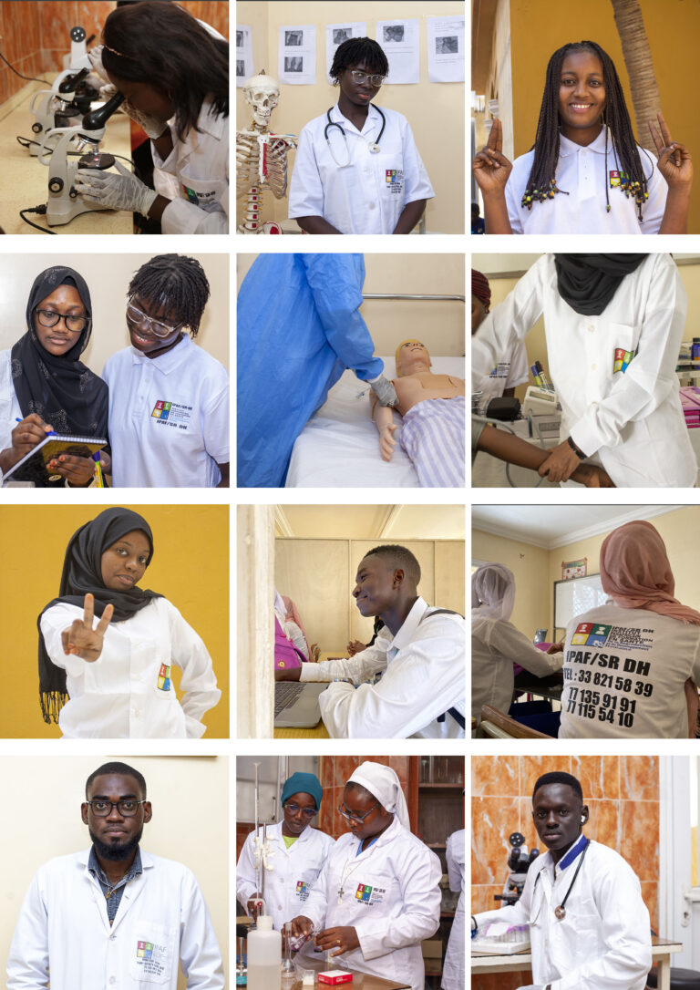 Montage de photos d’étudiants à IPAF Santé
