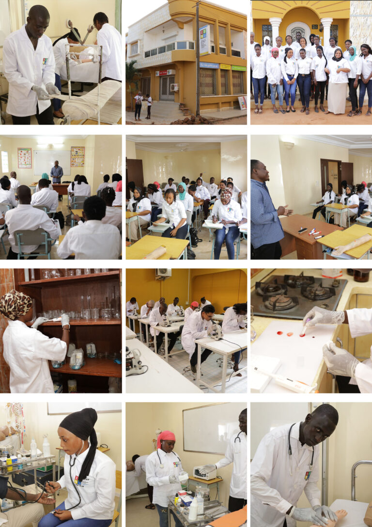 Montage de photos d’étudiants et de l’institut à IPAF Santé